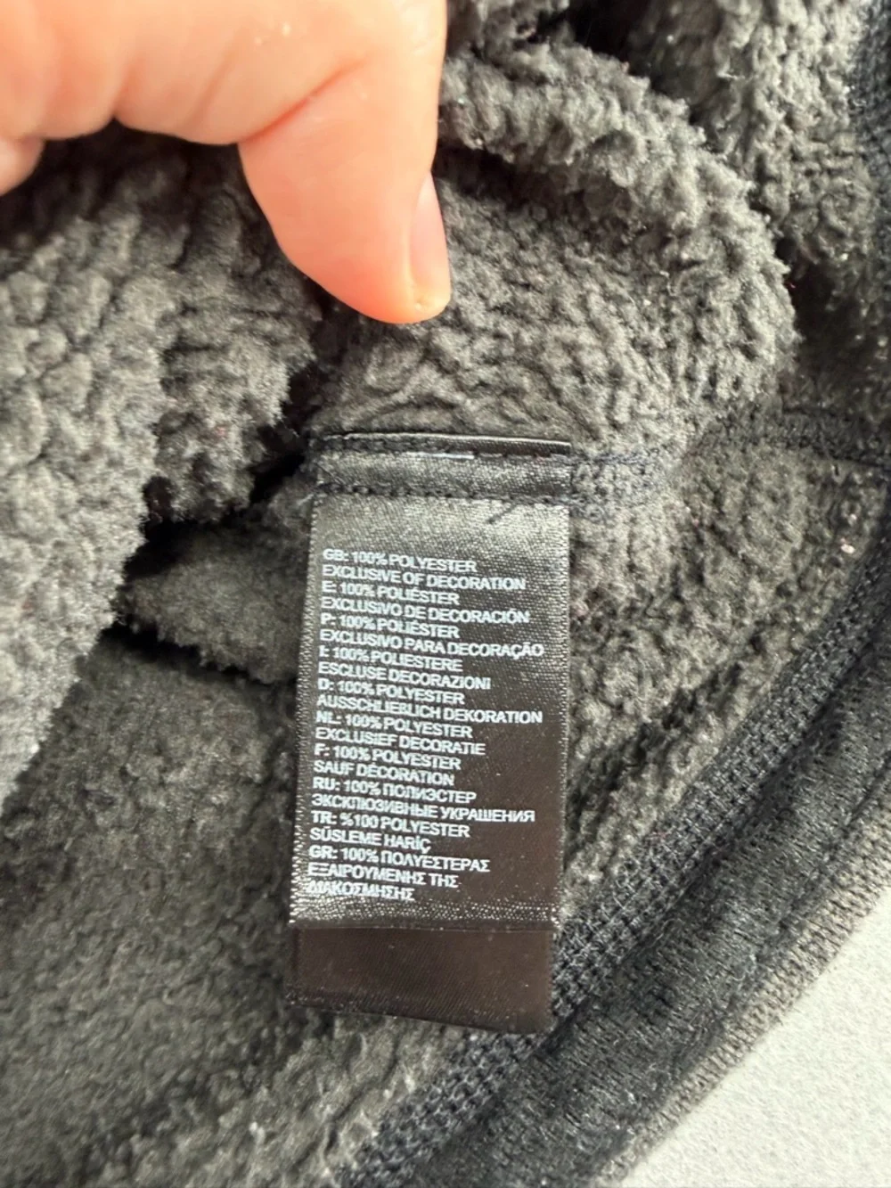 The North Face Dark Grey 1/2 Zip Fleece Pullover Jacket Medium Mens